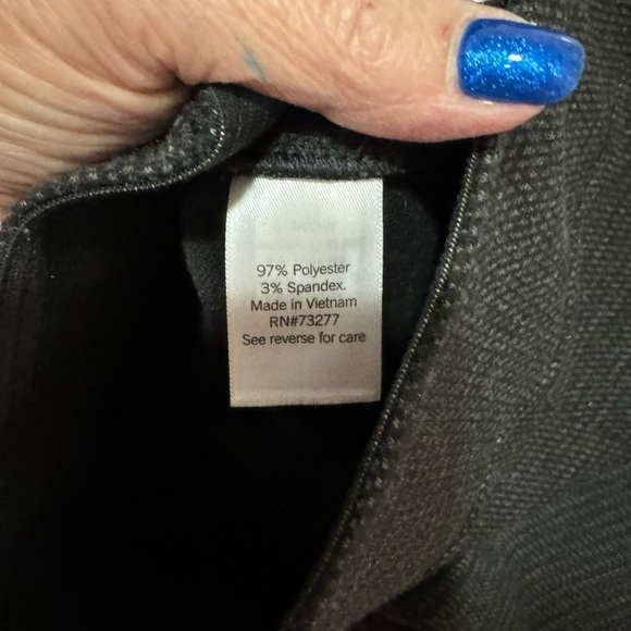 Nine West - Gray Textured Leggings - Size XL - Picture 7 of 7